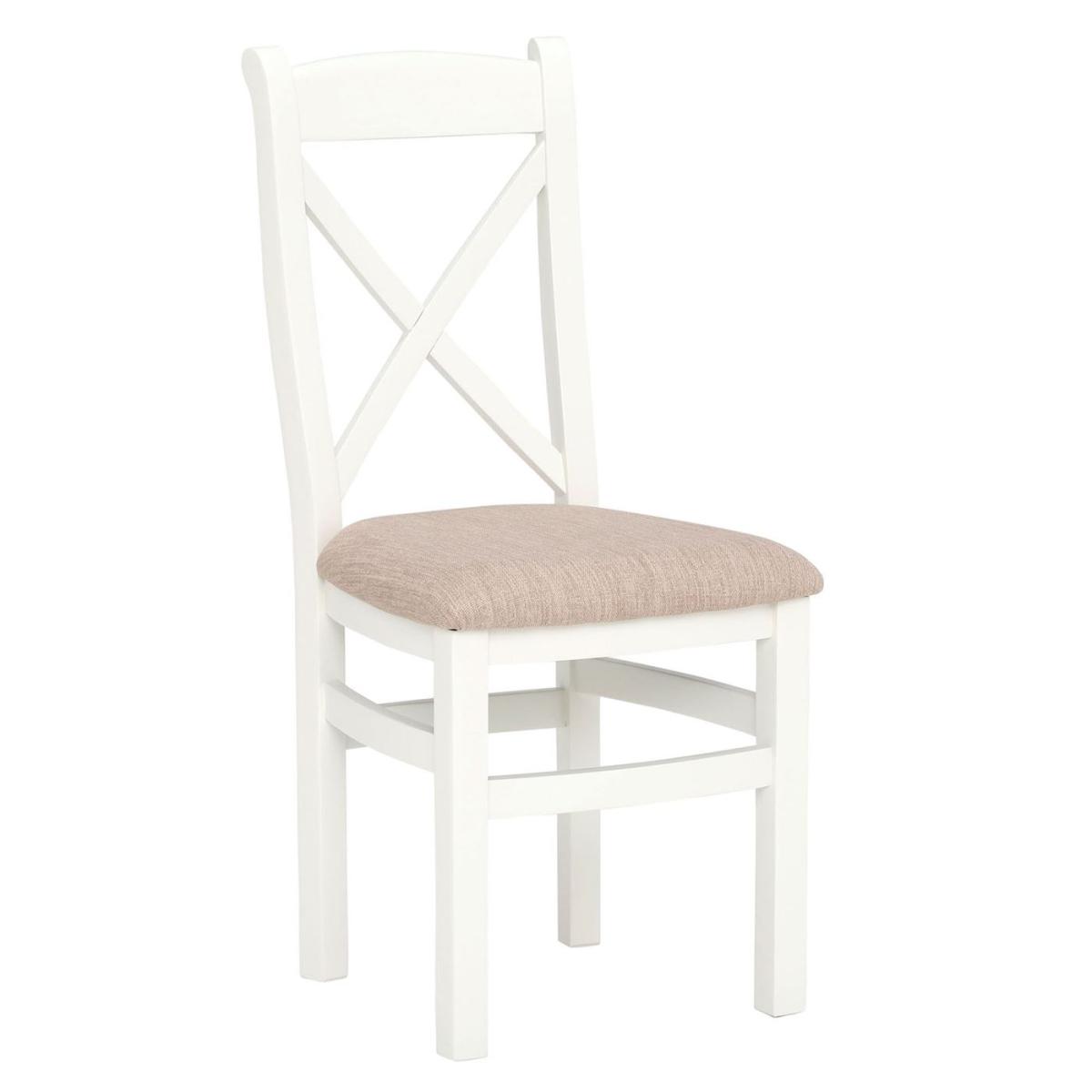 Althorp Extending Dining Table & 4 Cross Back Dining Chairs, White Wood | Barker & Stonehouse – image 4
