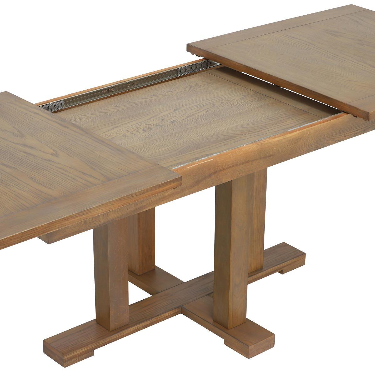Ibex Extending Dining Table, Burnt Oak – image 3
