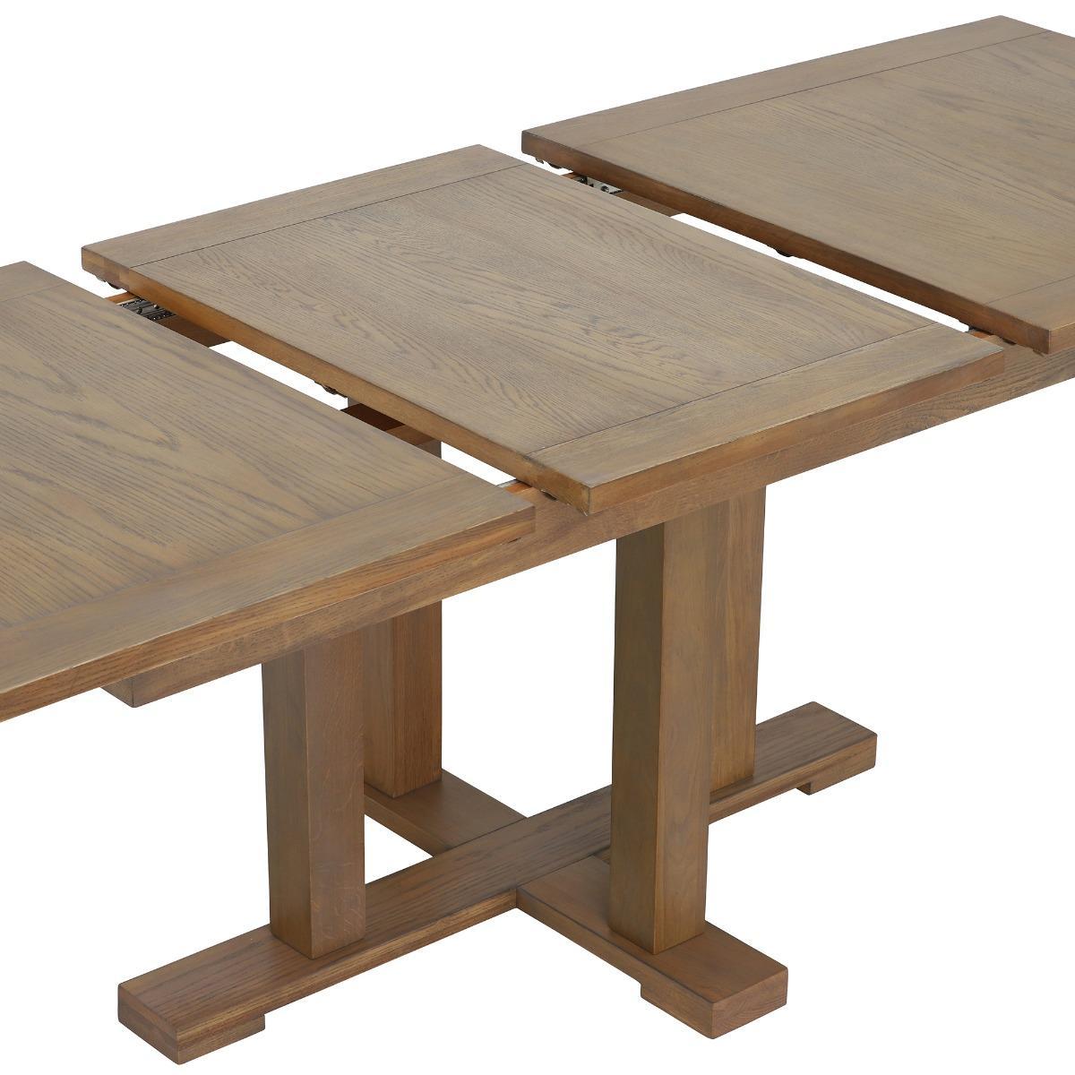 Ibex Extending Dining Table, Burnt Oak – image 4