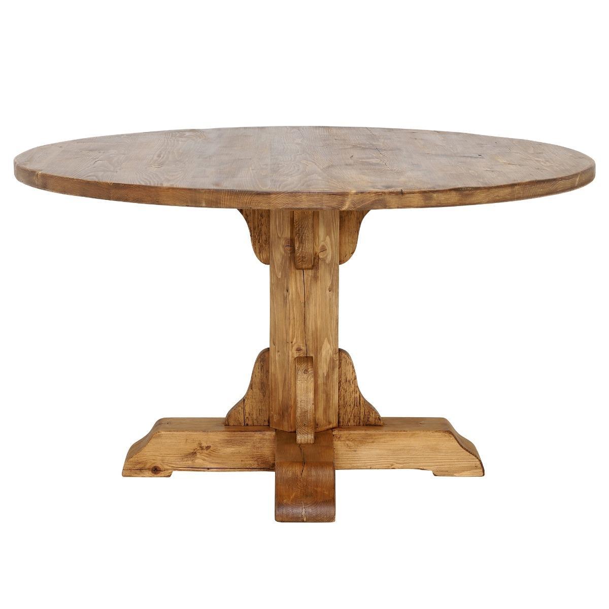 Covington Reclaimed Wood Round Dining Table – image 2