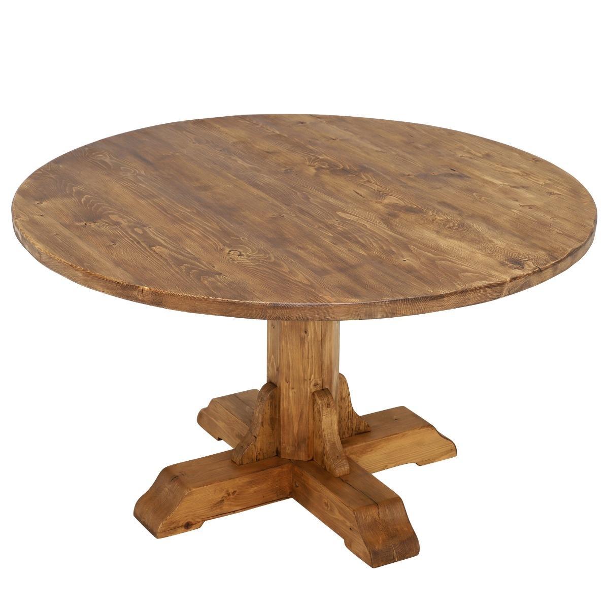 Covington Reclaimed Wood Round Dining Table – image 3