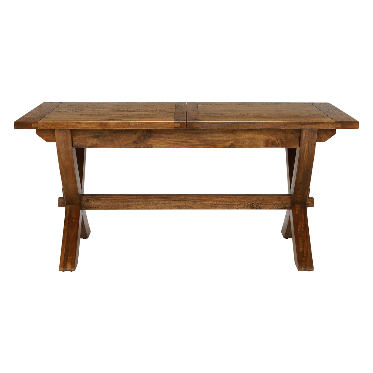 New Frontier Mango Wood X Leg Extending Dining Table – image 2