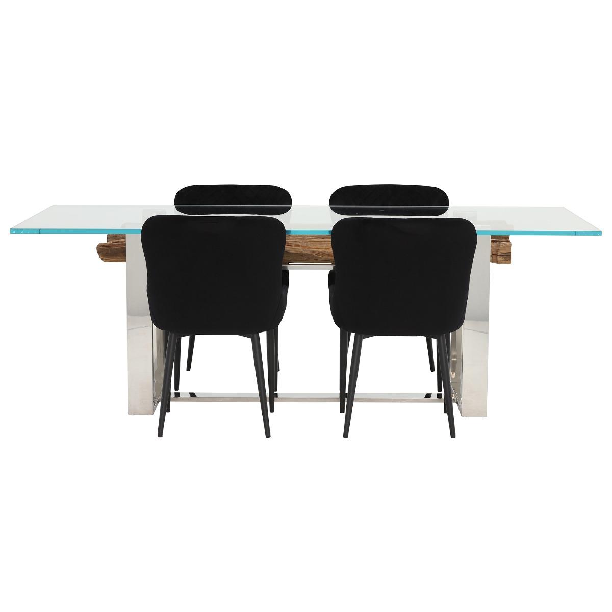 Samar Dining Table & 4 Rivington Chairs, 776 Glass | Barker & Stonehouse – image 2