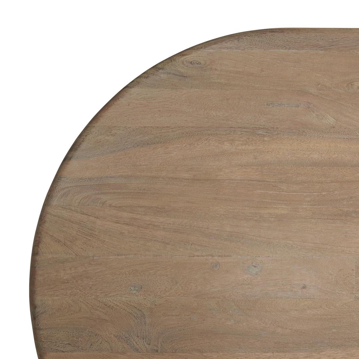 Femi 100cm D End Dining Table, Round, Neutral | Barker & Stonehouse – image 5