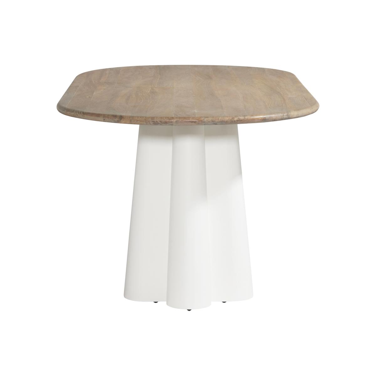 Femi 100cm D End Dining Table, Round, Neutral | Barker & Stonehouse – image 6