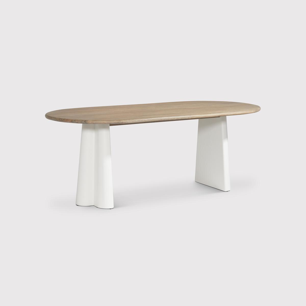 Femi 100cm D End Dining Table, Round, Neutral | Barker & Stonehouse – image 1