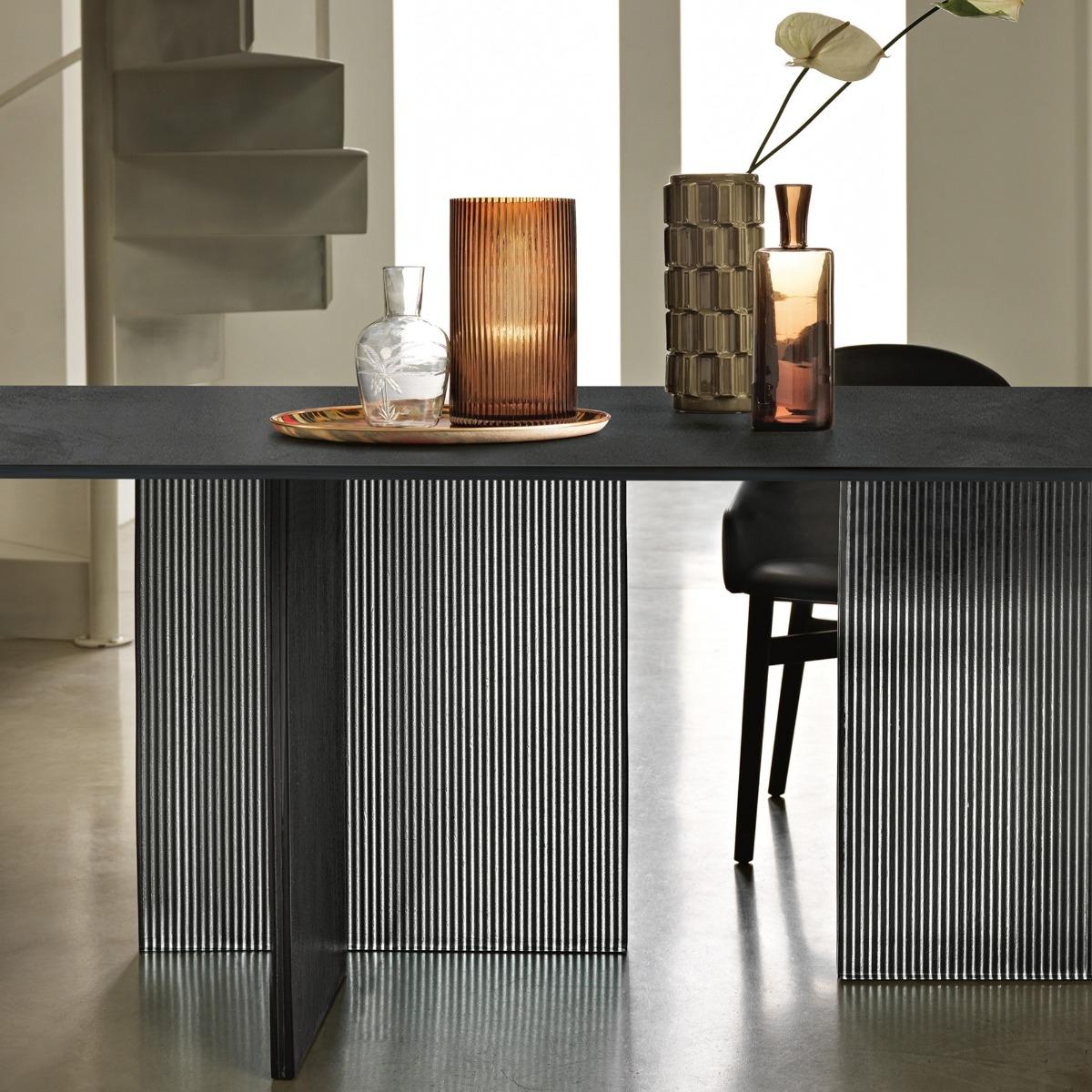 Fiam Big Wave Dining Table, Black Glass | Barker & Stonehouse – image 4