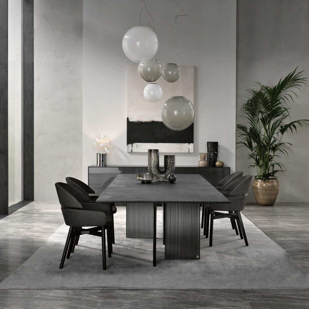 Fiam Big Wave Dining Table, Black Glass | Barker & Stonehouse – image 5