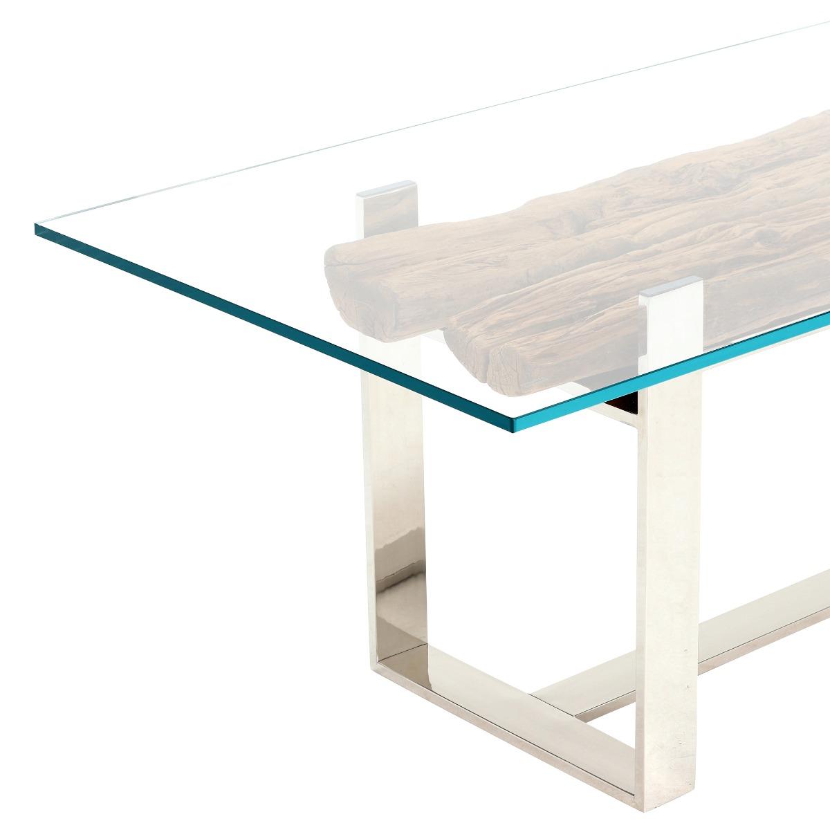 Samar Medium Dining Table, 776 Glass | W220cm | Barker & Stonehouse – image 2