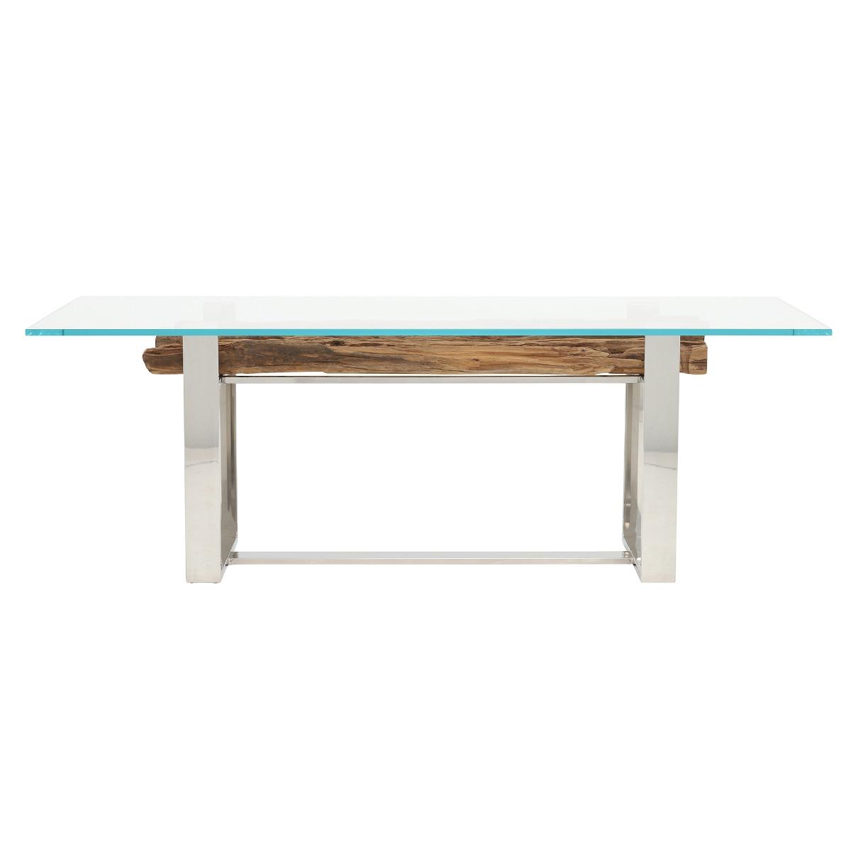 Samar Medium Dining Table, 776 Glass | W220cm | Barker & Stonehouse – image 4