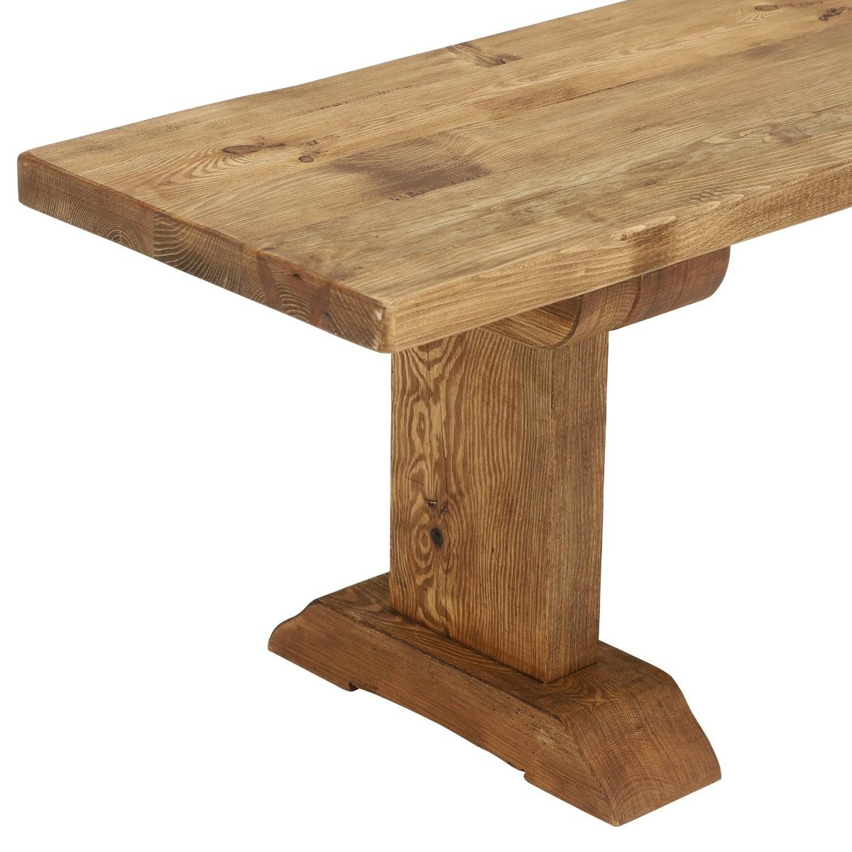 Newsham Dining Table & 2 Benches, Brown Wood | Barker & Stonehouse – image 11