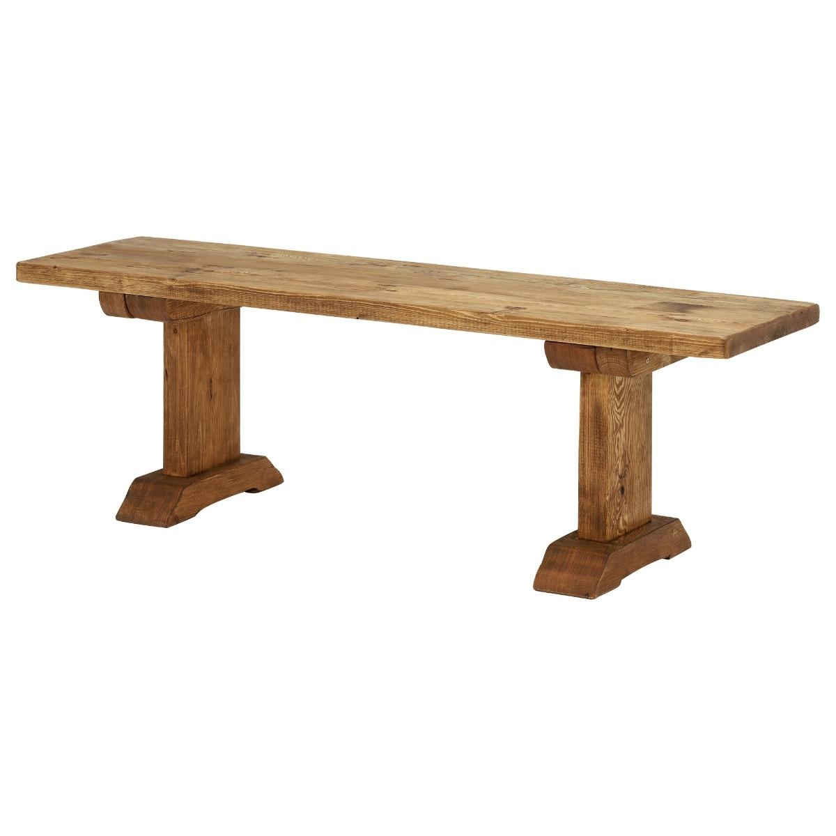 Newsham Dining Table & 2 Benches, Brown Wood | Barker & Stonehouse – image 12
