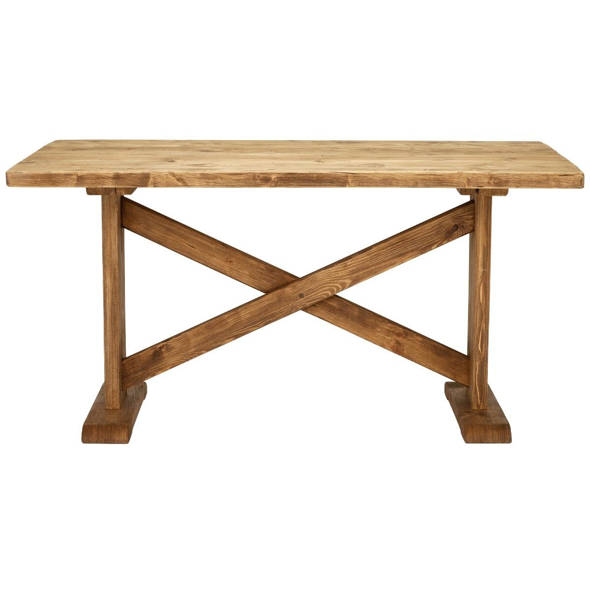 Newsham Dining Table & 2 Benches, Brown Wood | Barker & Stonehouse – image 5