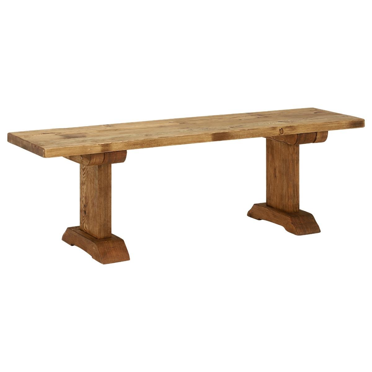 Newsham Dining Table & 2 Benches, Brown Wood | Barker & Stonehouse – image 9
