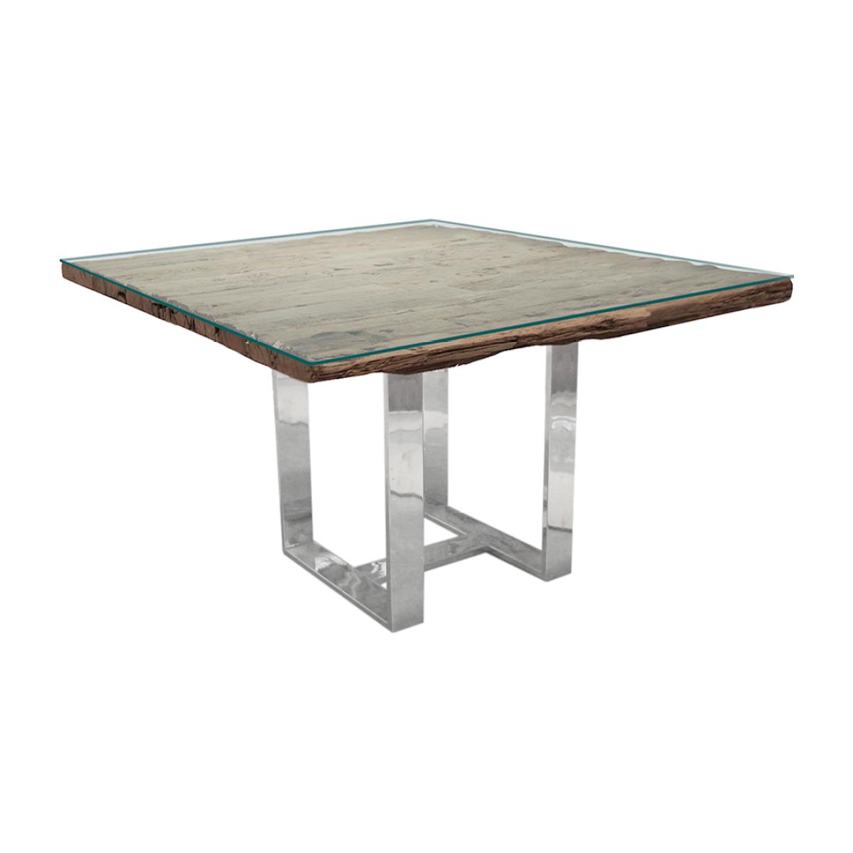 Caspian Atlantic Square Dining Table Glass | Barker & Stonehouse