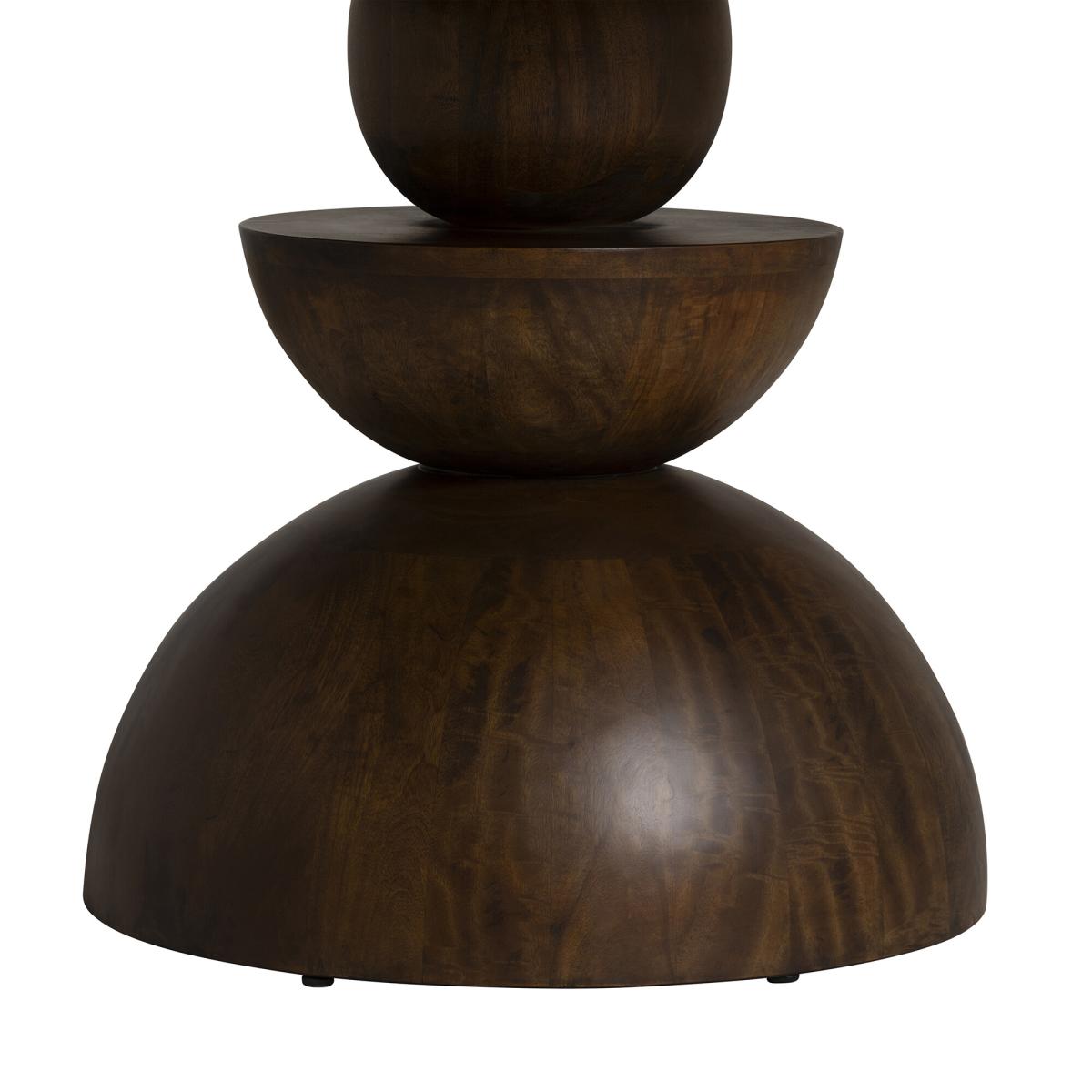 Domino Round Dining Table 120x120x76cm, Round, Brown | Barker & Stonehouse – image 4