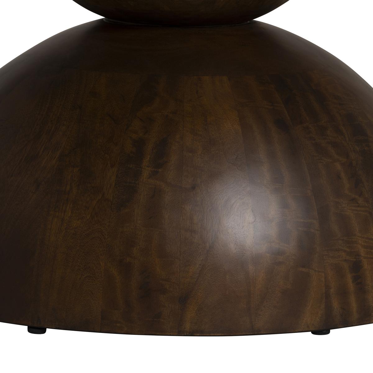 Domino Round Dining Table 120x120x76cm, Round, Brown | Barker & Stonehouse – image 5