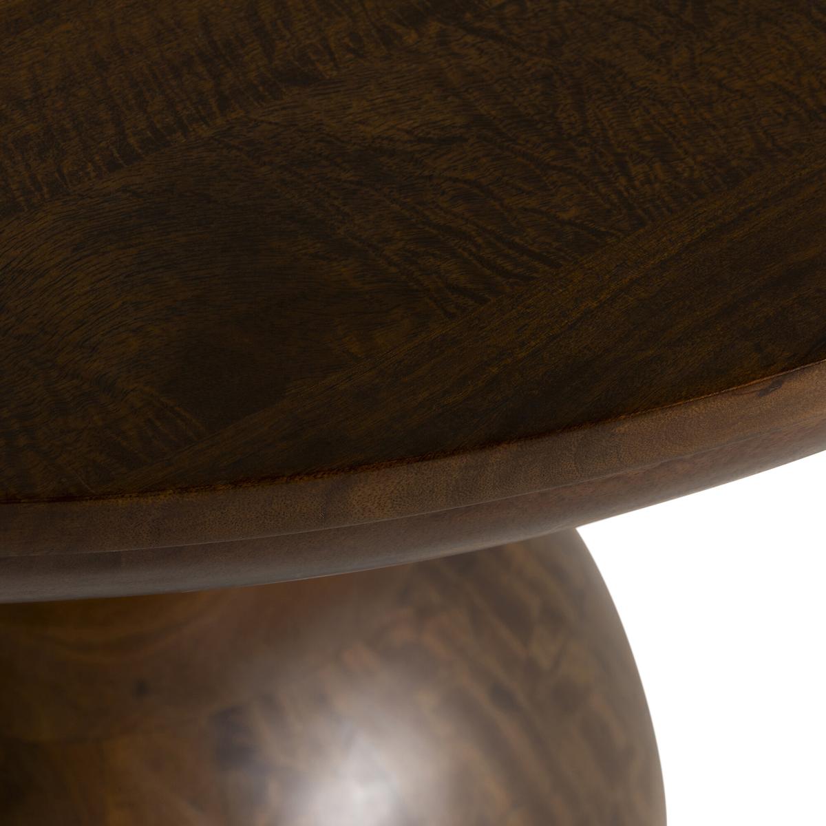 Domino Round Dining Table 120x120x76cm, Round, Brown | Barker & Stonehouse – image 6