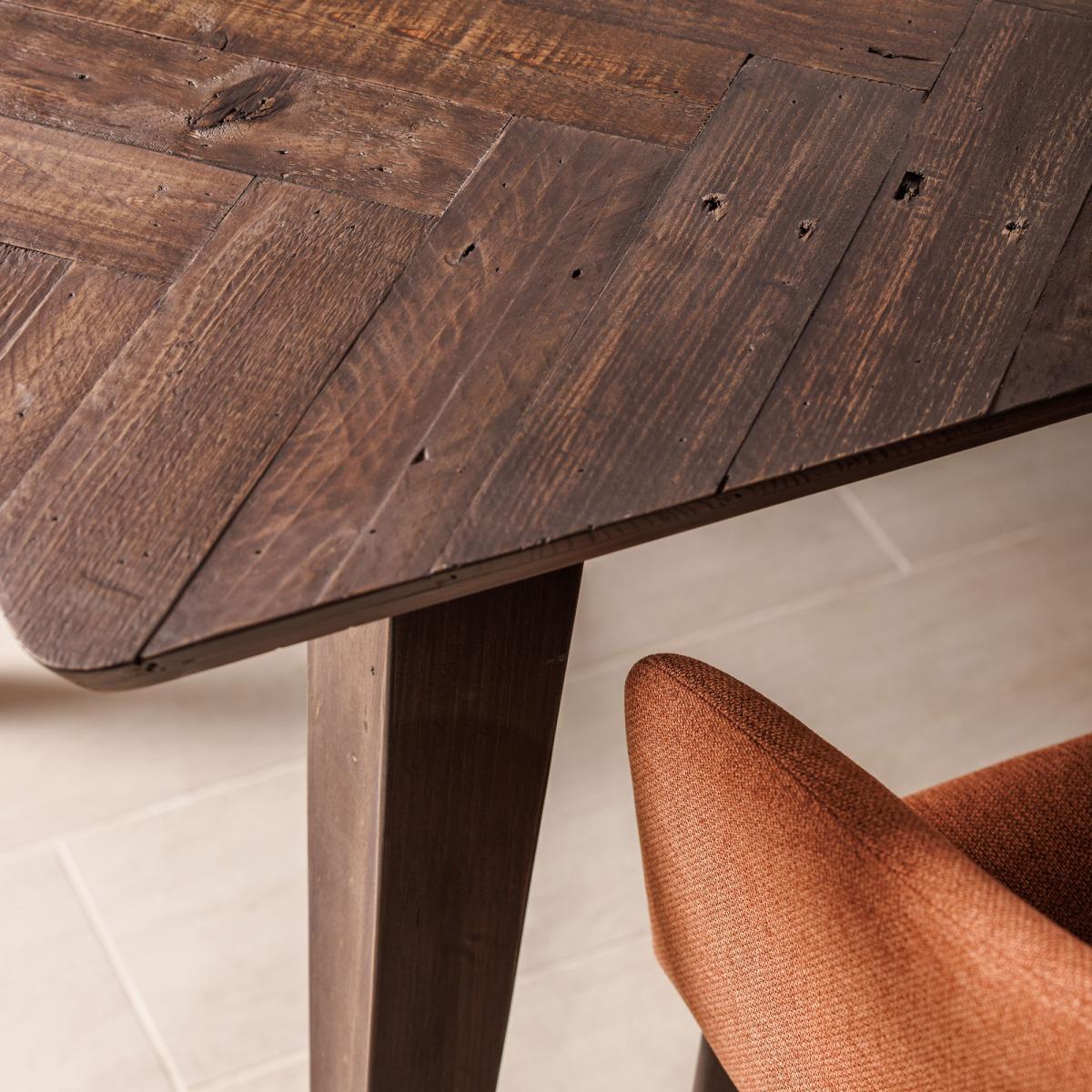 Elon Fixed Top Dining Table 160 x 76cm, Brown | Barker & Stonehouse – image 5