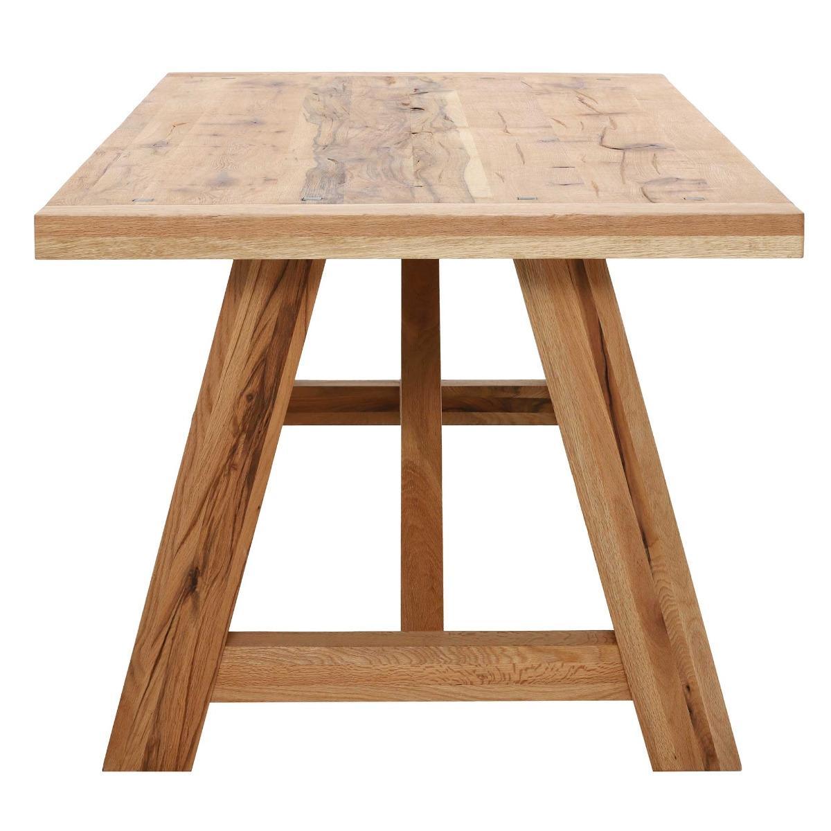 Salisbury Dining Table, Rustical Oak – image 6