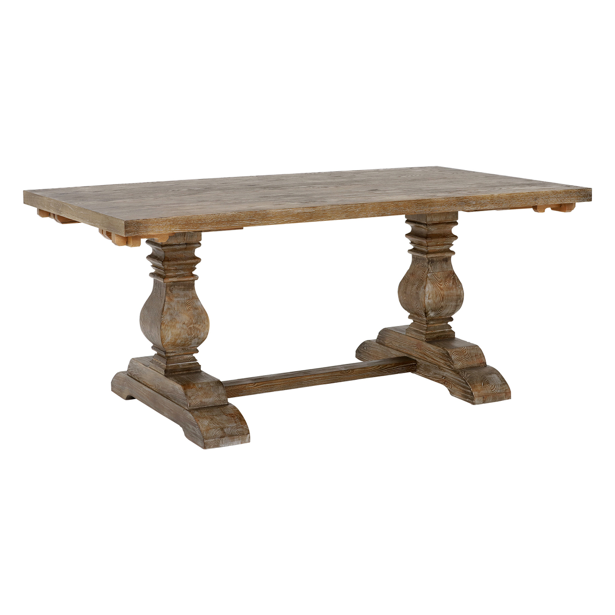 Woolton 220cm Extending Dining Table, Mid Burnt Oak