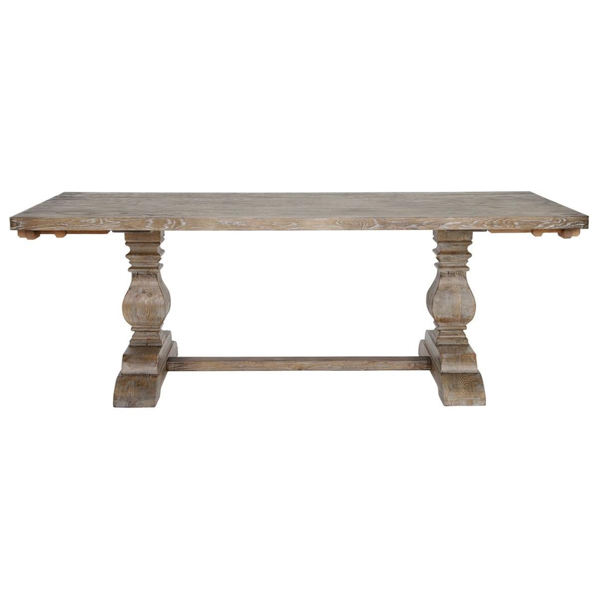 Natural Oak Extending Dining Table - Grey - W220/306 x D100 x H78cm - Barker & Stonehouse – image 2