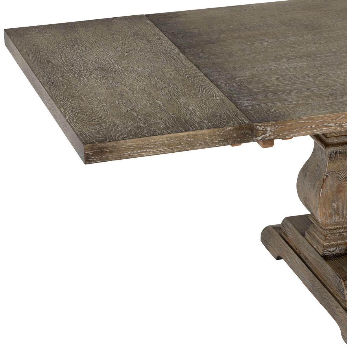 Natural Oak Extending Dining Table - Grey - W220/306 x D100 x H78cm - Barker & Stonehouse – image 5