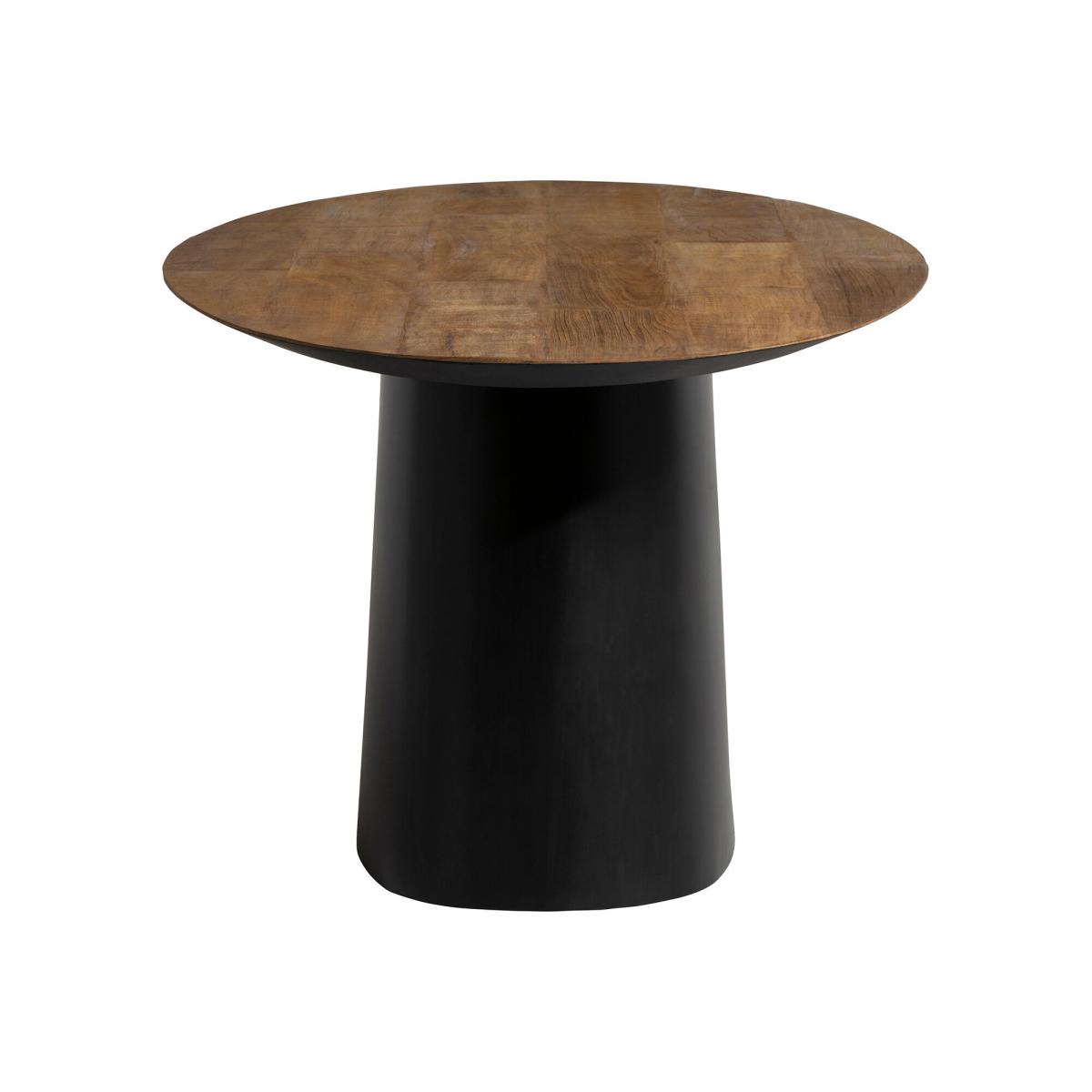 Syracuse Oval Dining Table, Round, Brown Wood | Barker & Stonehouse – image 3