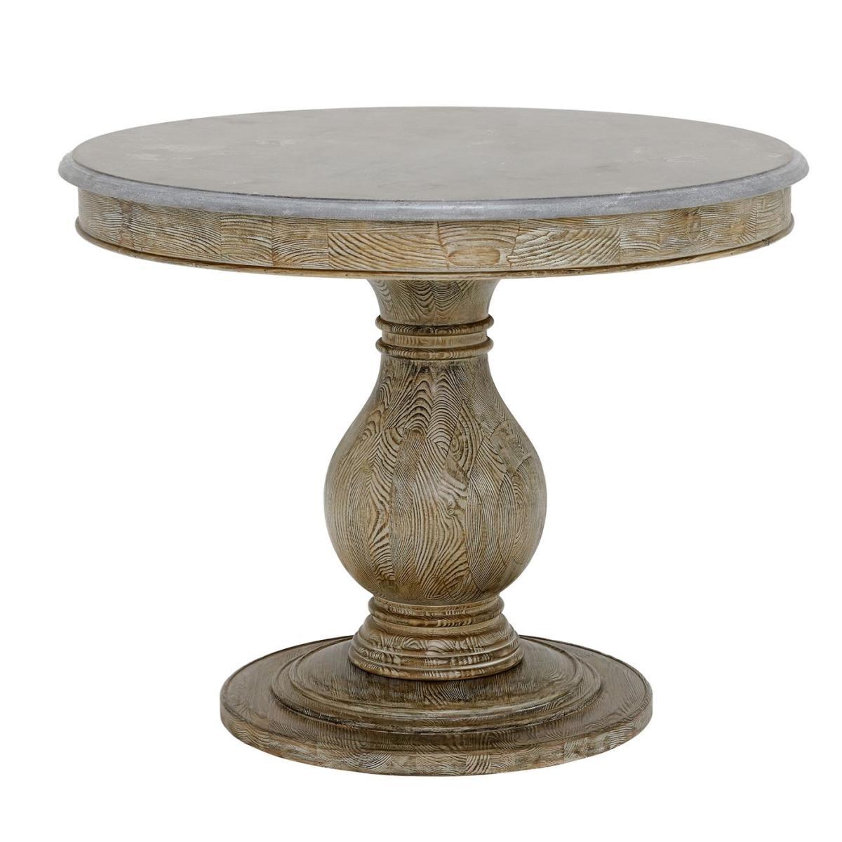Woolton Round Dining Table, Blue Stone and Earl Grey – image 2