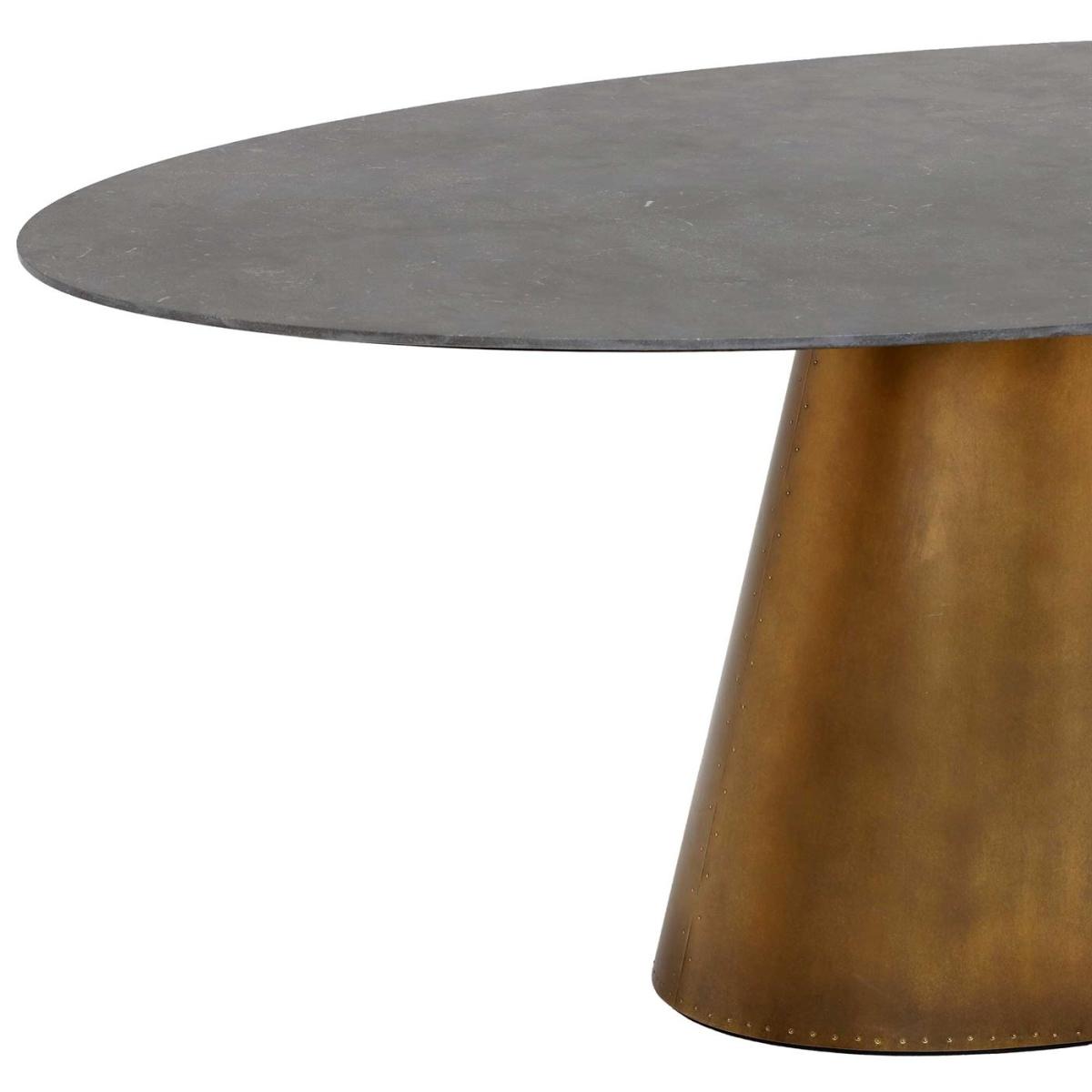 Janco Oval Dining Table, Grey Stone | Barker & Stonehouse – image 4