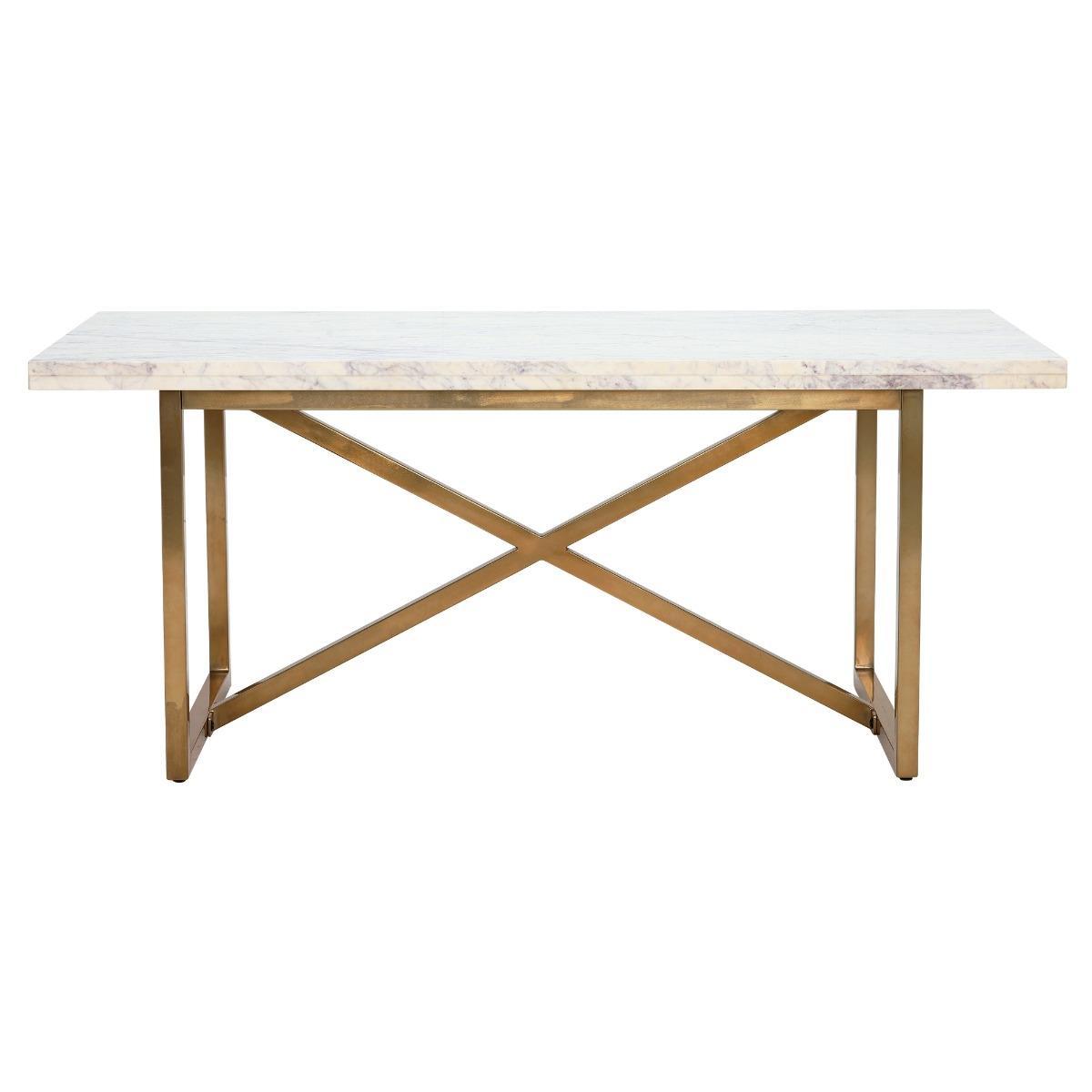Nola Dining Table, White Marble – image 2