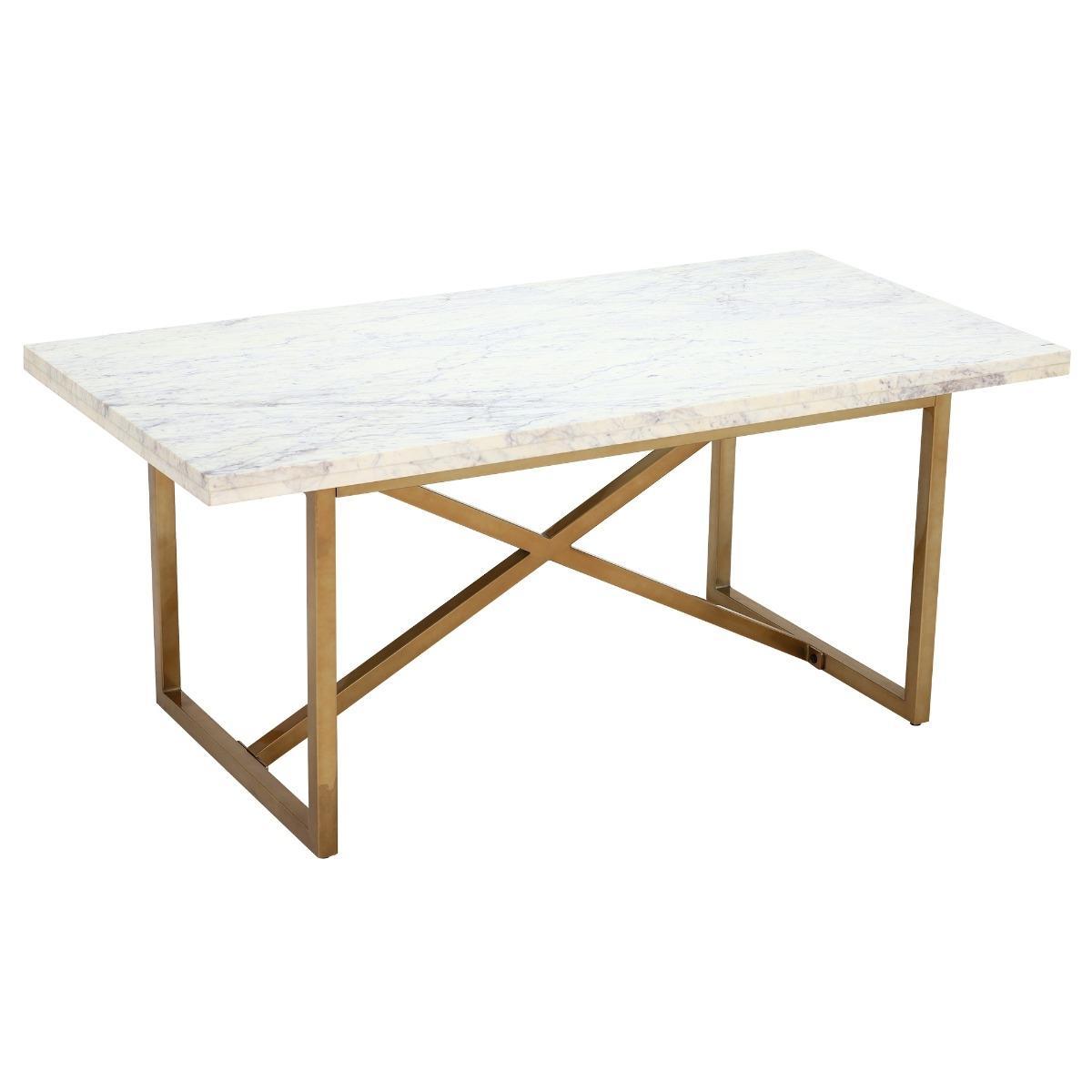 Nola Dining Table, White Marble – image 3