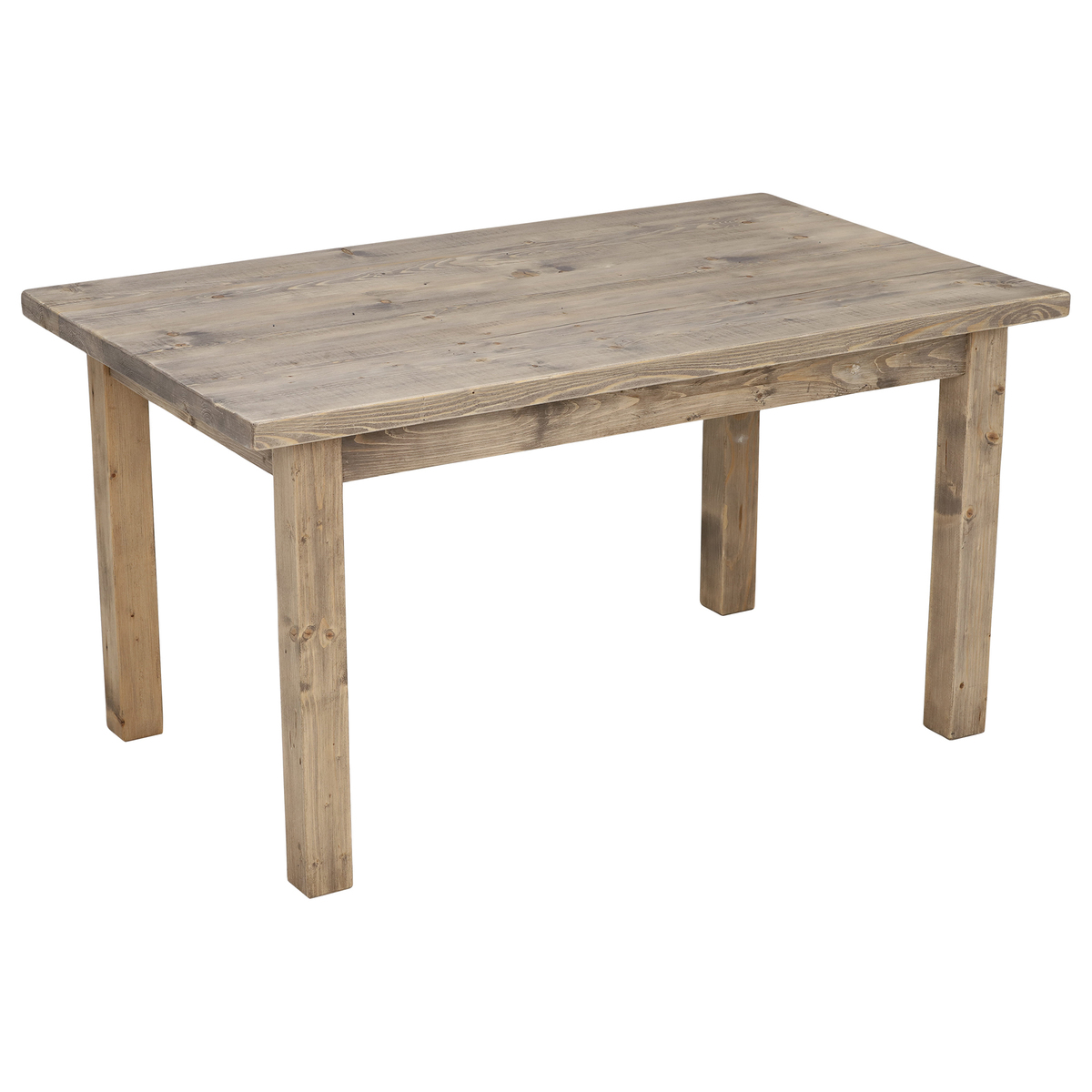 Indiana Reclaimed Wood Dining Table, Grey – image 3