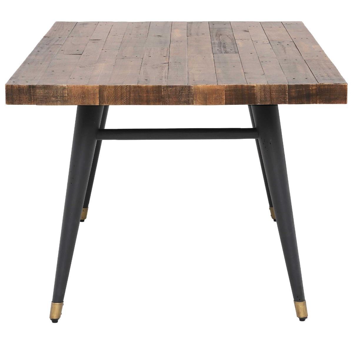 Modi Wooden Dining Table, Dining Bench &amp; 2 x Brown Faux Leather Dining Chairs - Barker &amp; Stonehouse – image 8