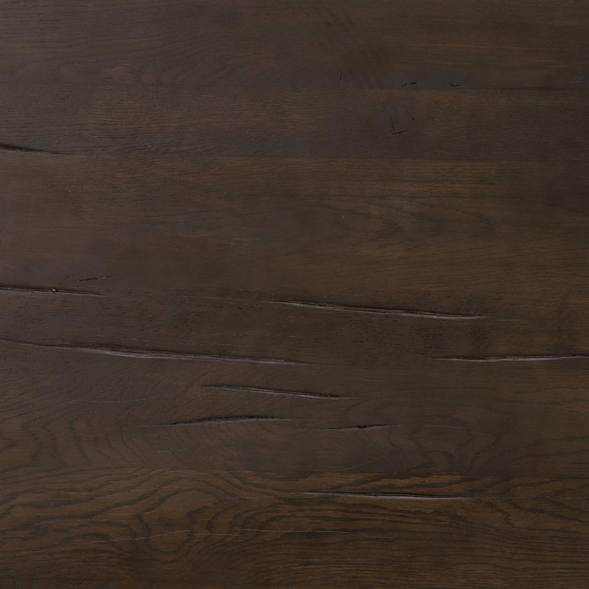 Alamo Dining Table with Live Edge & Tango Metal Legs, Brown Oak Wood | Barker & Stonehouse – image 4