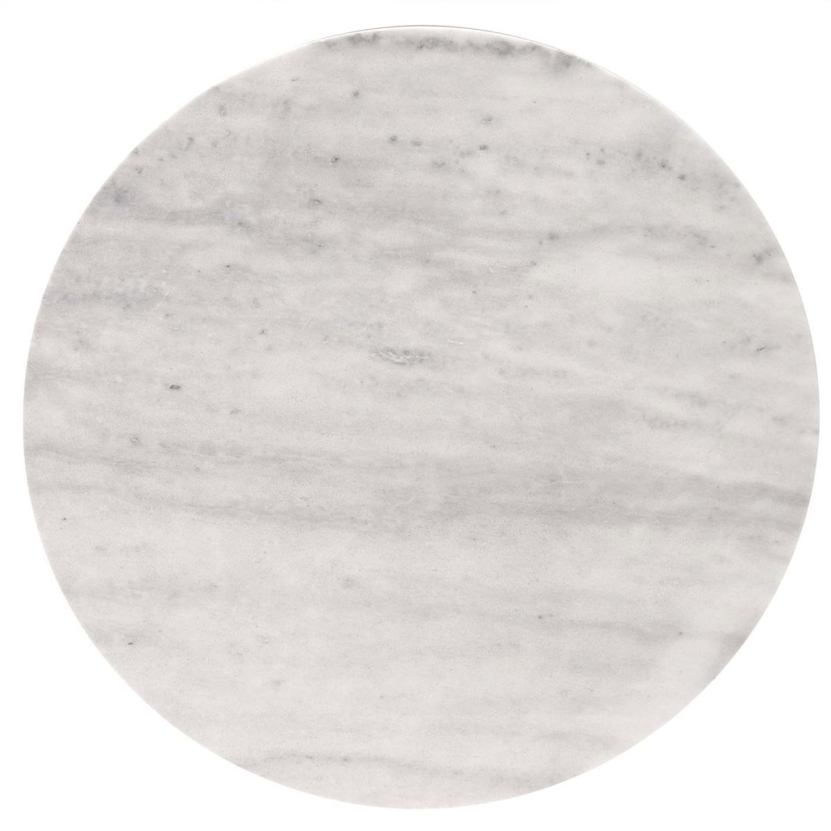 Apollo Dining Table, White Marble and Brushed Brass – image 5