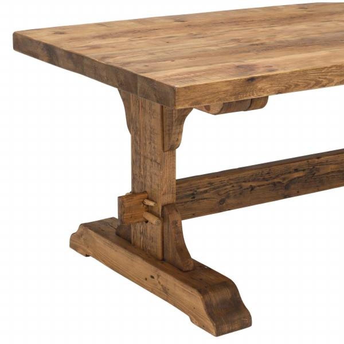 Covington Dining Table & 2 Benches, Brown Wood | Barker & Stonehouse – image 4