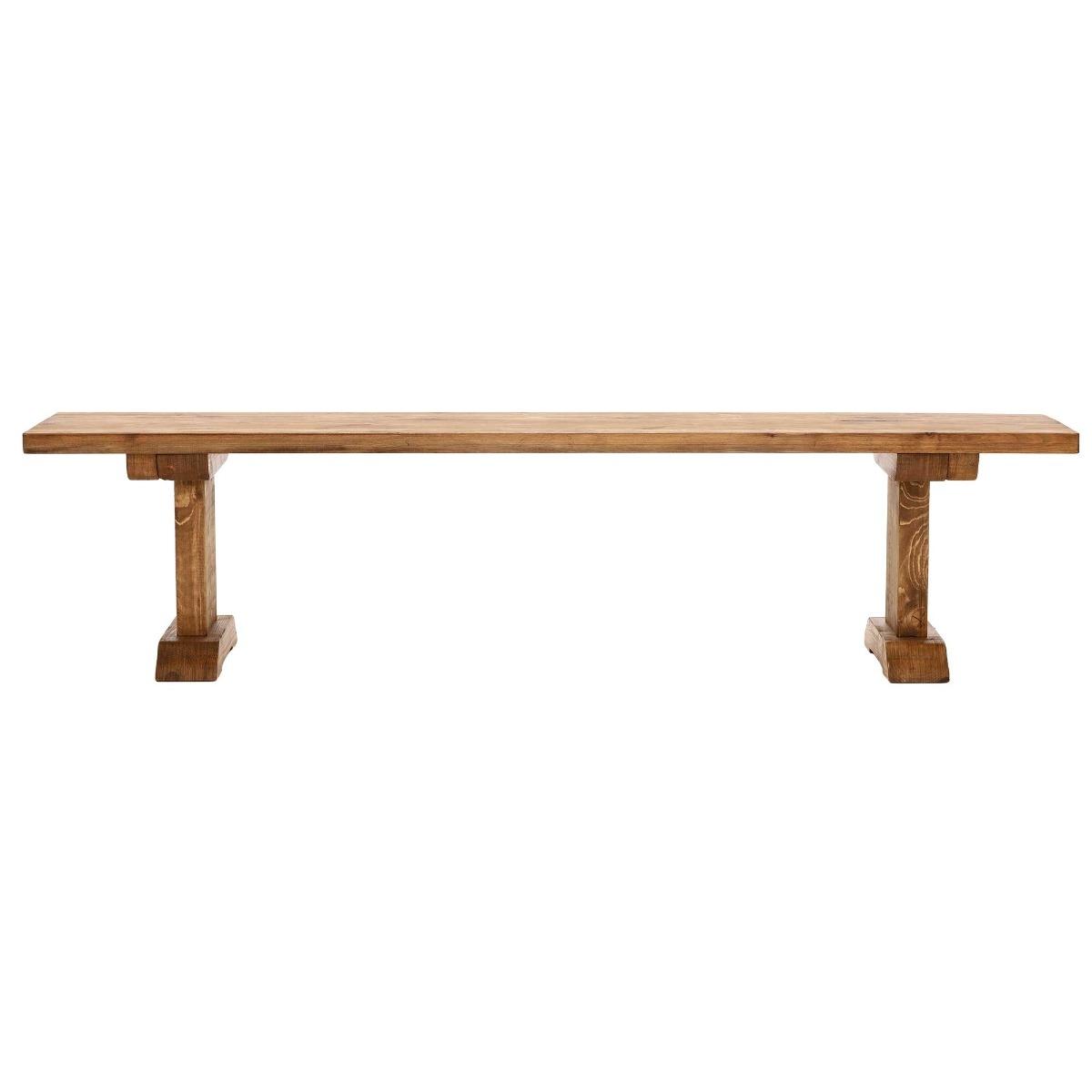 Covington Dining Table & 2 Benches, Brown Wood | Barker & Stonehouse – image 10