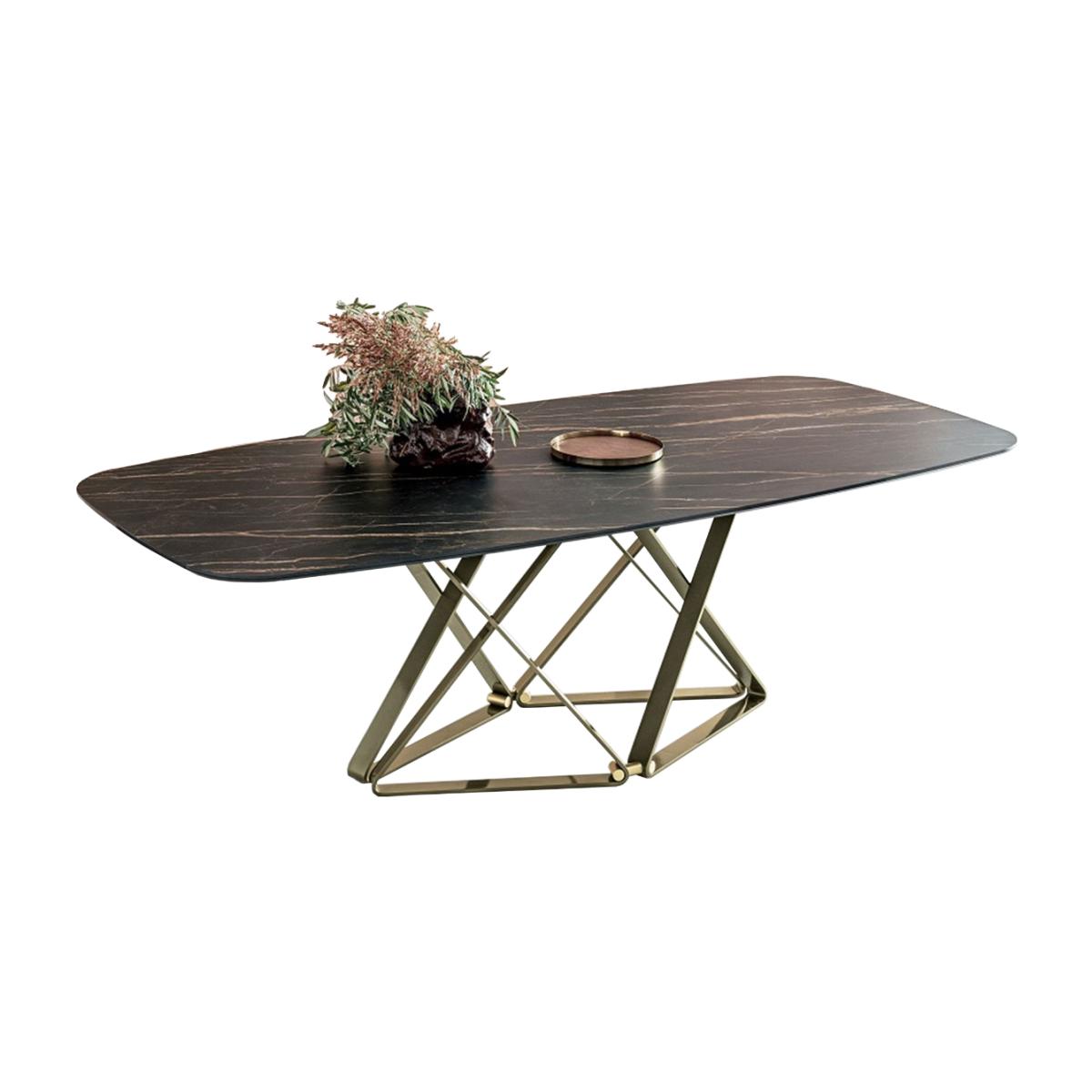 Bontempi Delta Dining Table, Black | Barker & Stonehouse – image 1