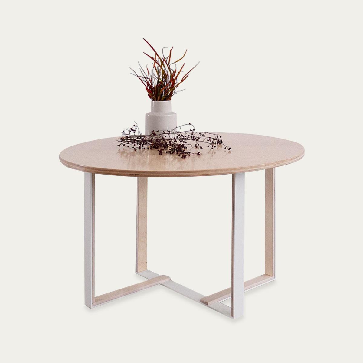 Natural LIT Round Dining Table