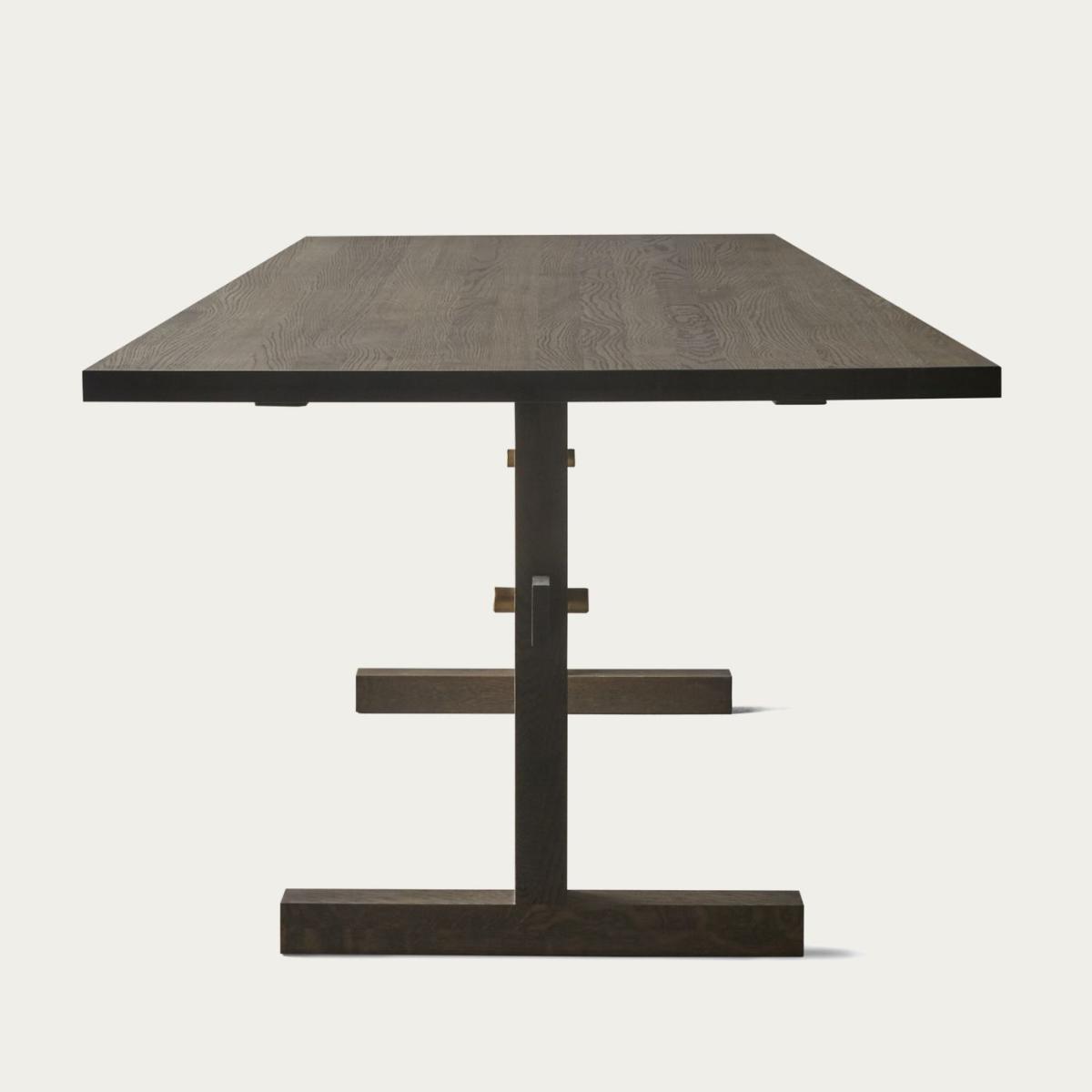 Dark Oak/Dark Oak Gaspard 240 Dining Table – image 4