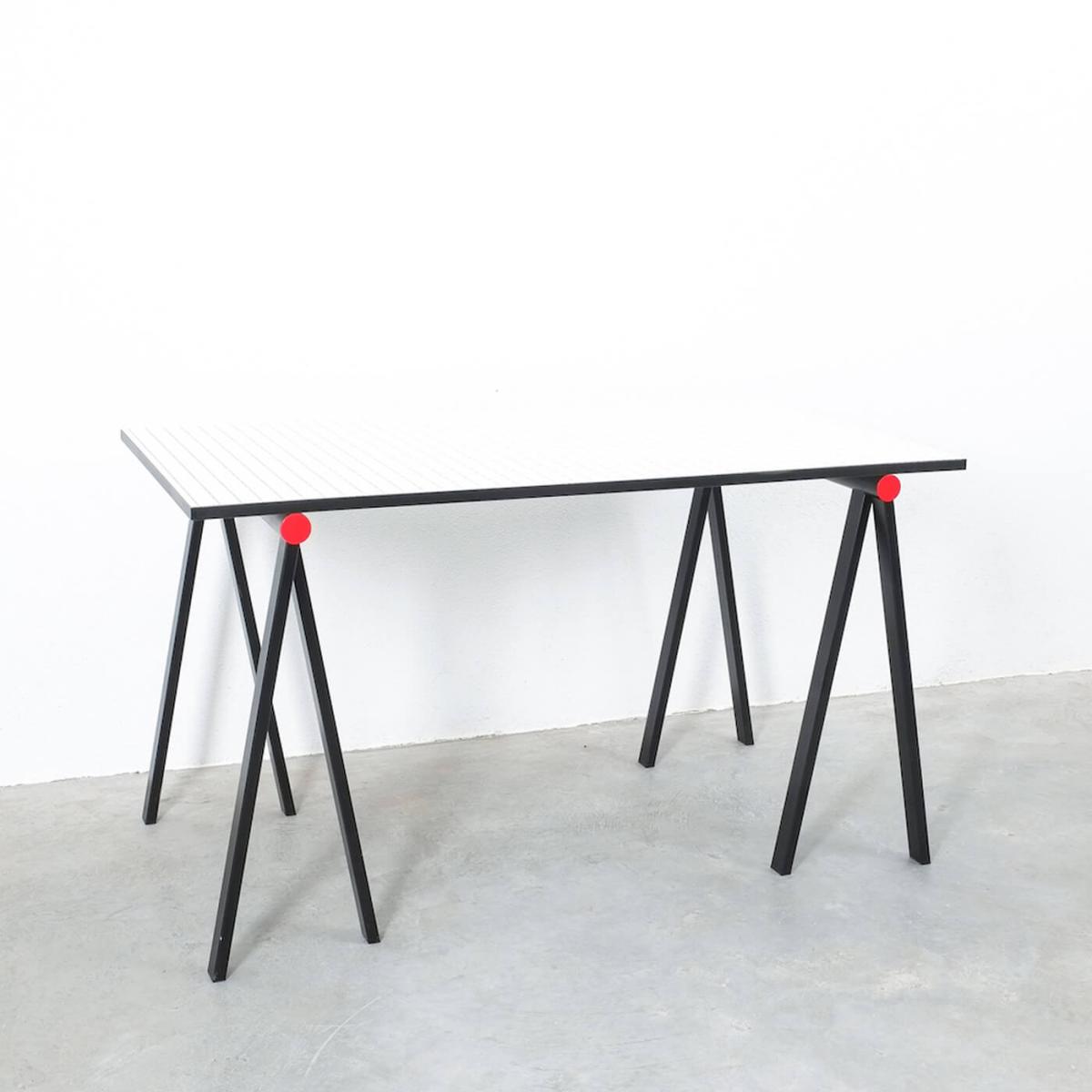 Laminate Top Trestle Table – image 2