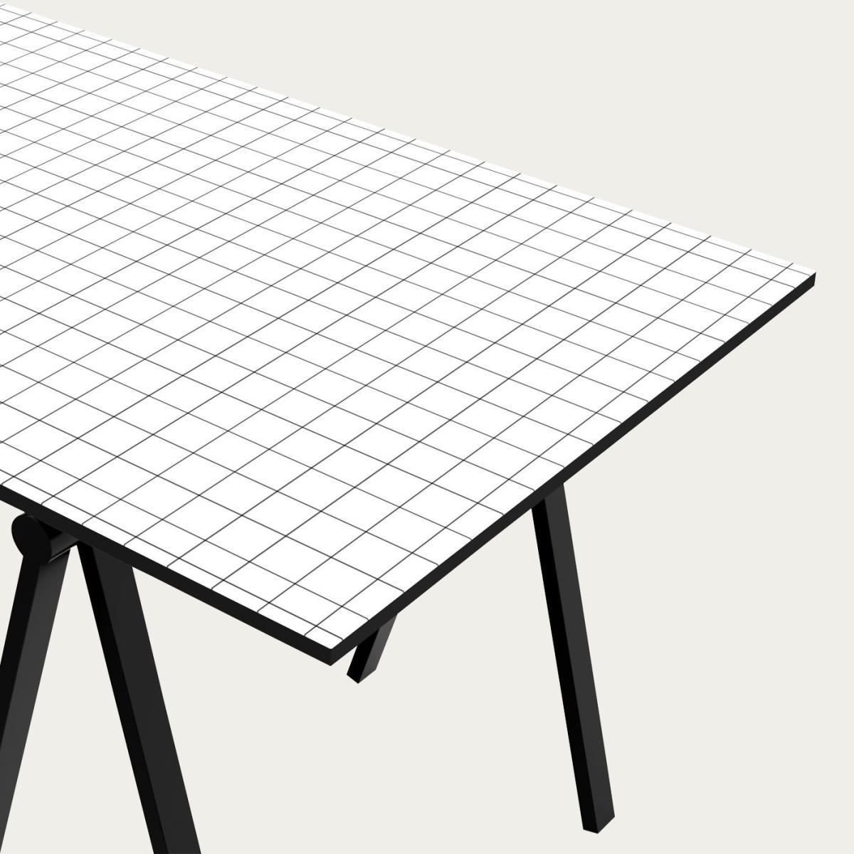 Laminate Top Trestle Table – image 3