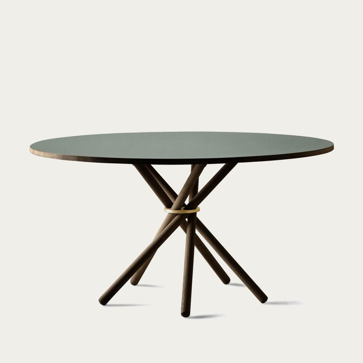 Conifer Linoleum/Dark Oak Hector 140 Dining Table
