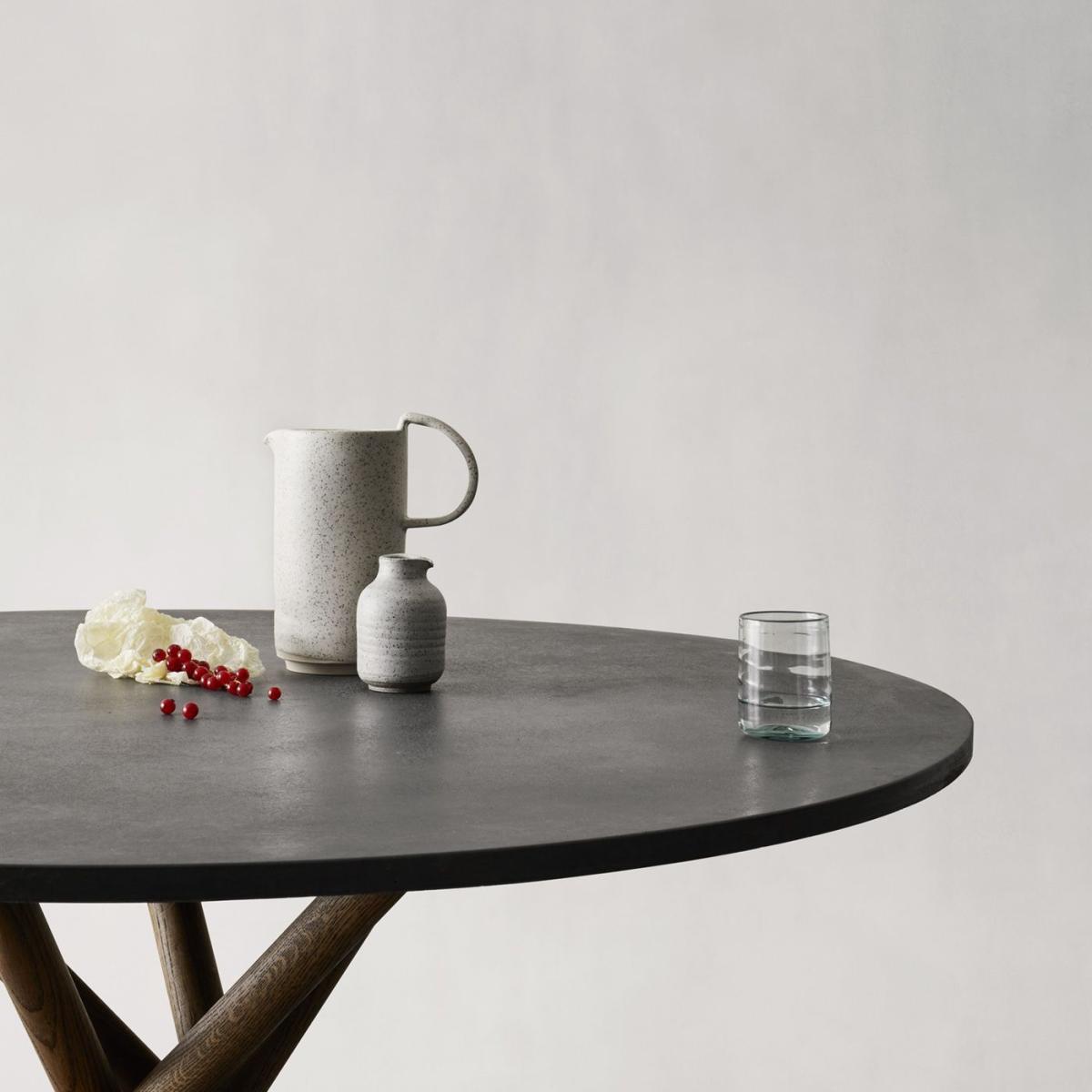 Dark Concrete/Dark Oak Hector 120 Dining Table – image 3