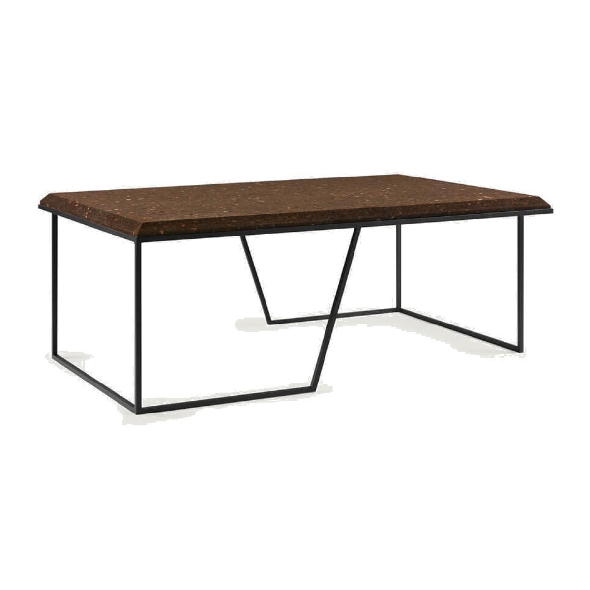 Dark Cork And Black Legs Grão #1 Center Table