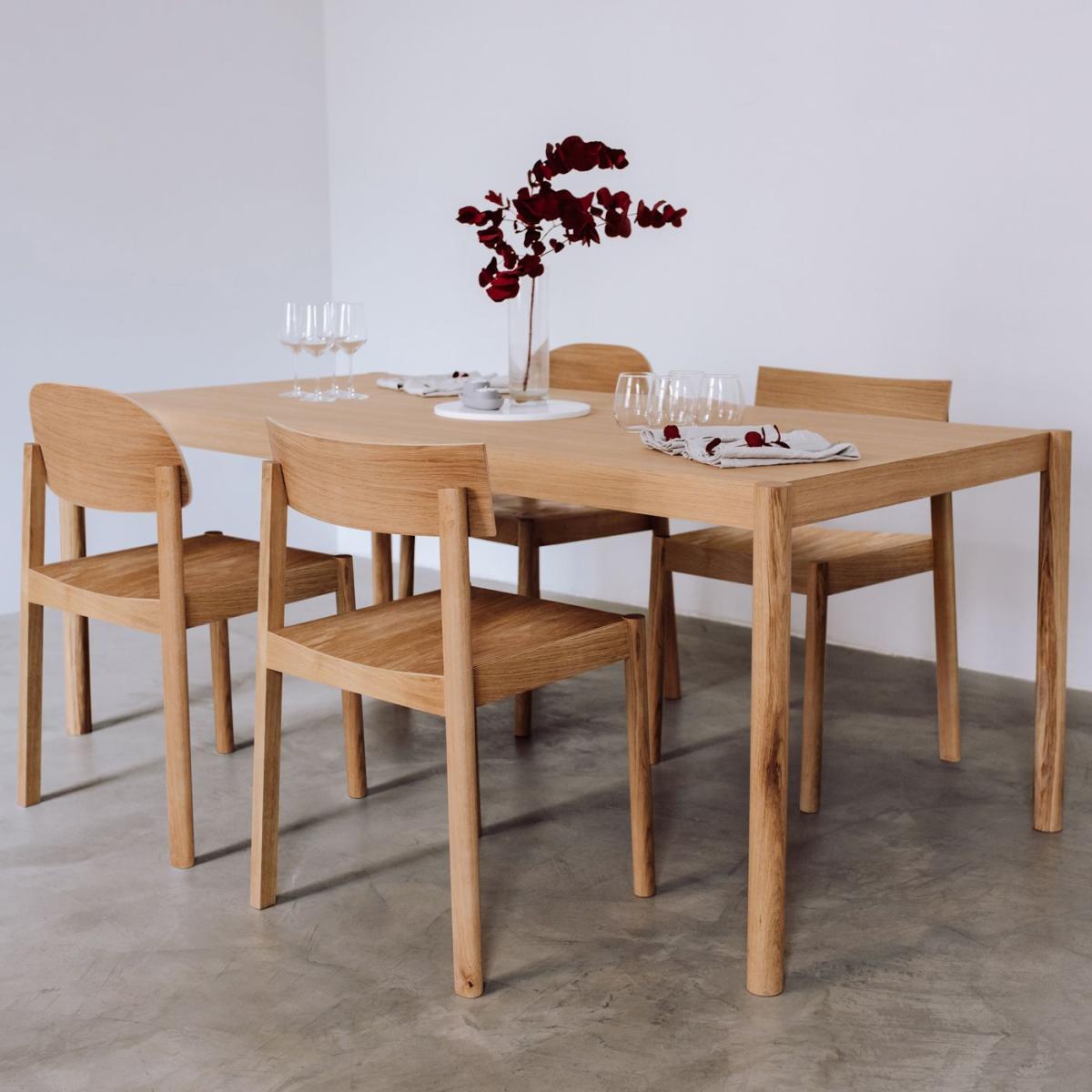 Natural Oil Citizen Dining Table 160 – image 2