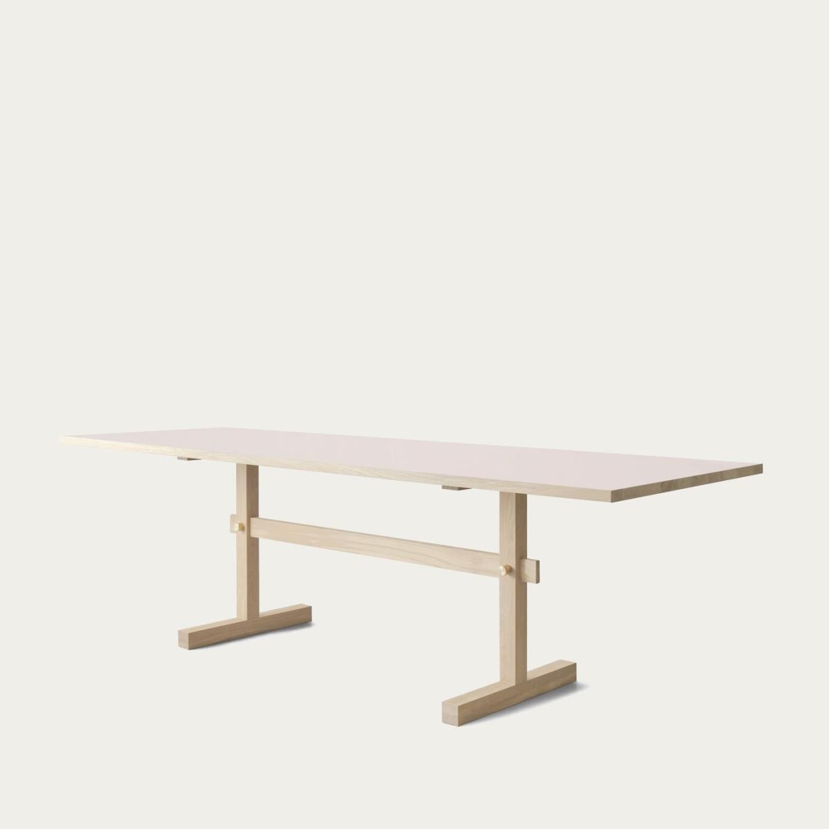 Powder Linoleum/Light Oak Gaspard 240 Dining Table – image 2