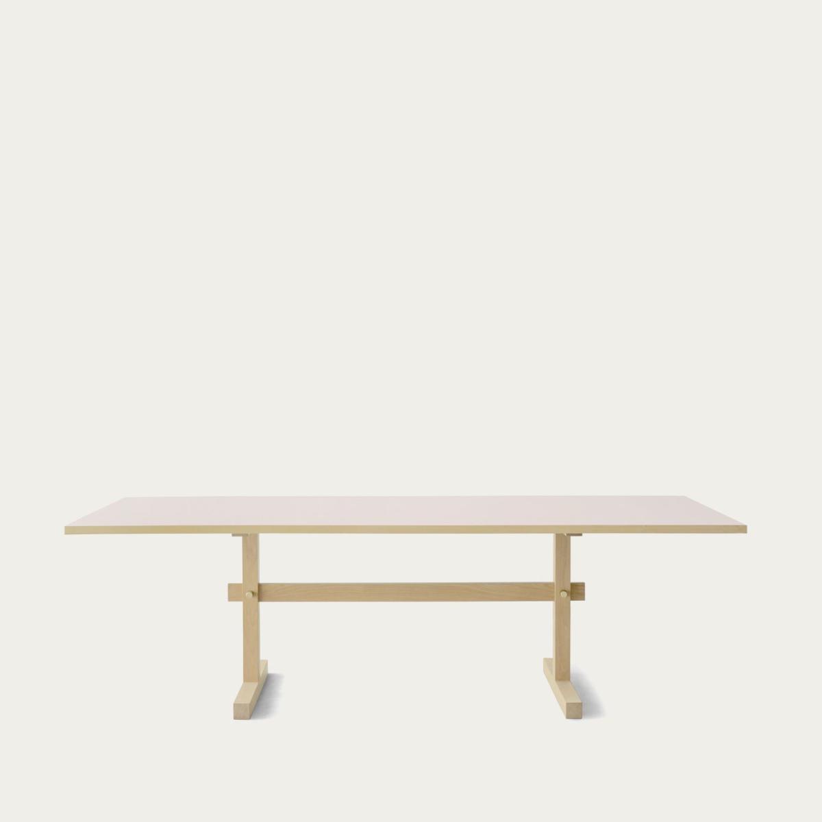 Powder Linoleum/Light Oak Gaspard 240 Dining Table – image 1