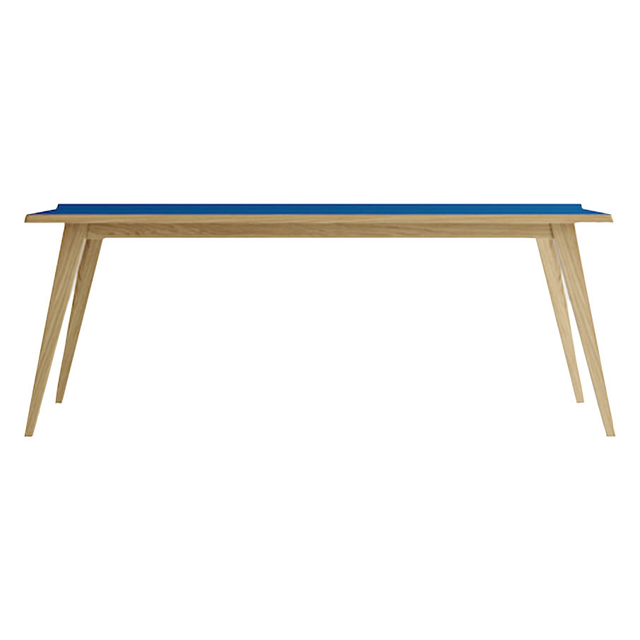 Oak/Blue Arrow Dining Table – image 2